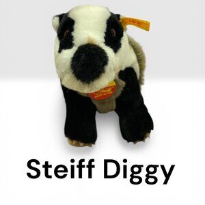German Craftsmanship: Steiff Diggy Badger Made in WEST Germany